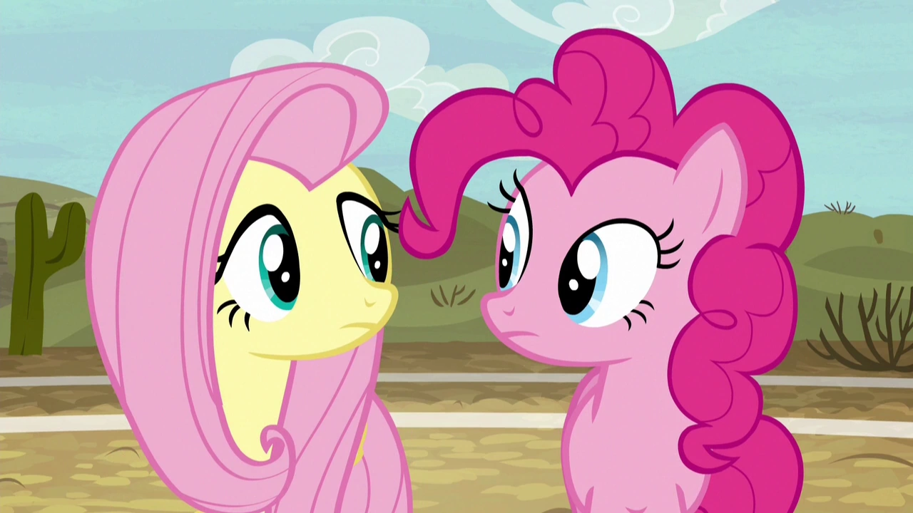 Image - Fluttershy and Pinkie listen to Rainbow Dash S6E18.png | My