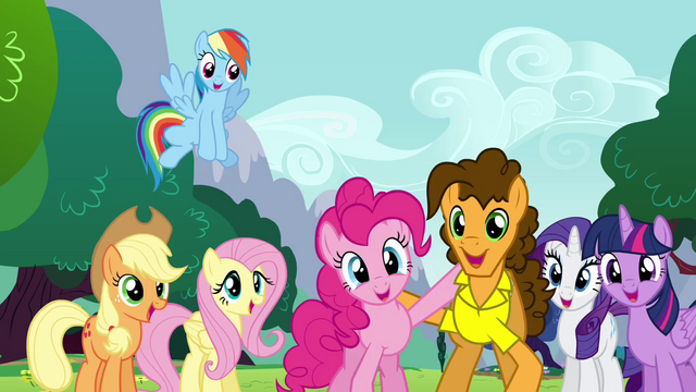 File:Pinkie Pie and Cheese singing together S4E12.png