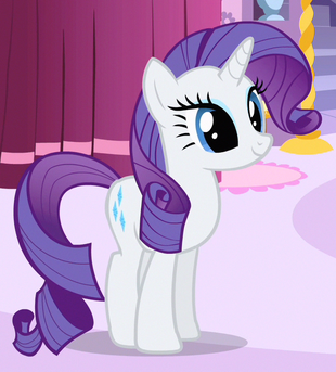 Rarity est un poney licorne femelle et l’un des personnages principaux de My Little Pony : Les amies, c'est magique, elle est la sœur ainée de Sweetie Belle. Rarity travaille comme créatrice de mode et est couturière à sa propre boutique à Poneyville, la Boutique Carrousel. Elle représente l'élément de générosité. 