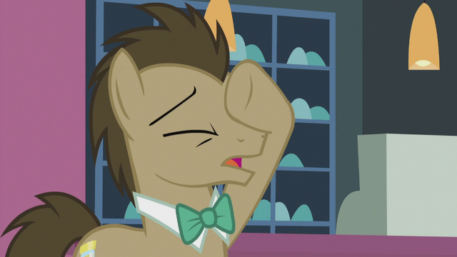 File:Dr. Hooves puts his hoof on his face S5E9.png