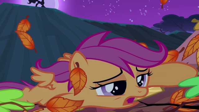 File:Scootaloo in leaves S3E6.png