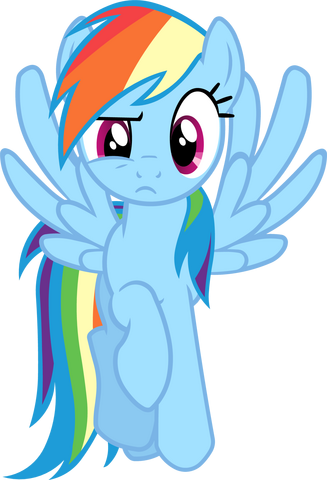 File:FANMADE Rainbow Dash flying and having a weird face expression.png