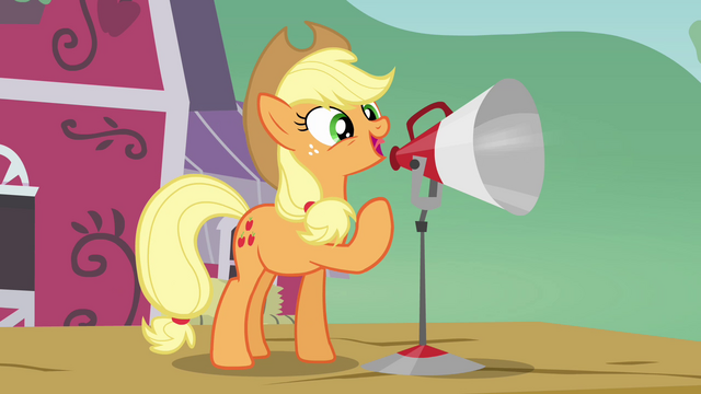 File:Applejack 'real big day planned for ya!' S3E08.png