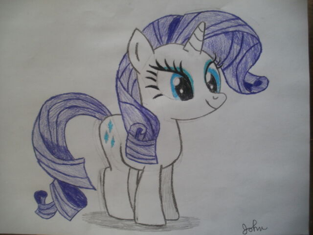 File:FANMADE Rarity drawing.jpg