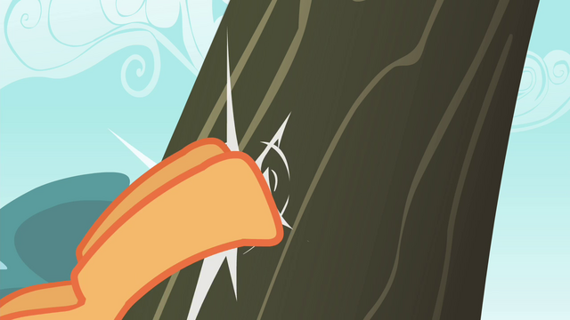 File:Applejack kicks a tree S4E20.png