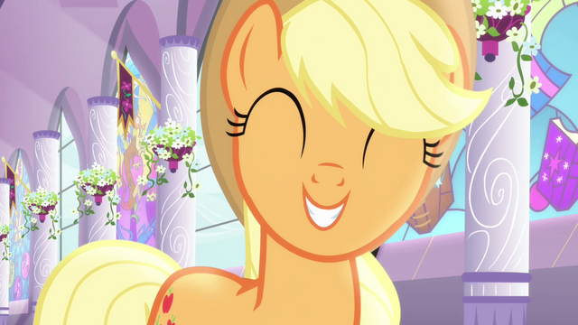 File:Applejack excited "hoo-wee!" S4E01.png