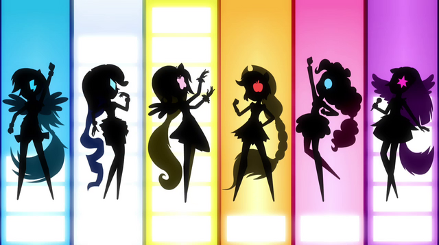 File:Row of Mane Six silhouettes EG2.png