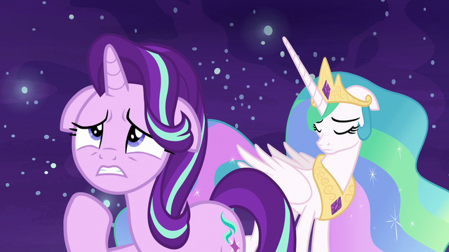 File:Princess Celestia affected by Starlight's words S7E10.png