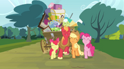 Pinkie Pie and the Apple family together S4E09.png