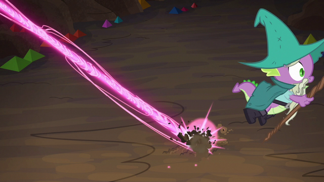 File:Garbunkle jumping away from Squizard's magic S6E17.png