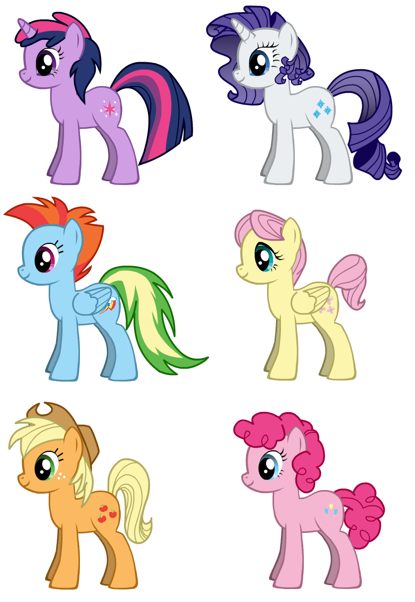 Image - Ponies with Gender Switch Hair.png | My Little ... Image - Ponies with Gender Switch Hair.png | My Little ... - 836 x 1210 png 146kB