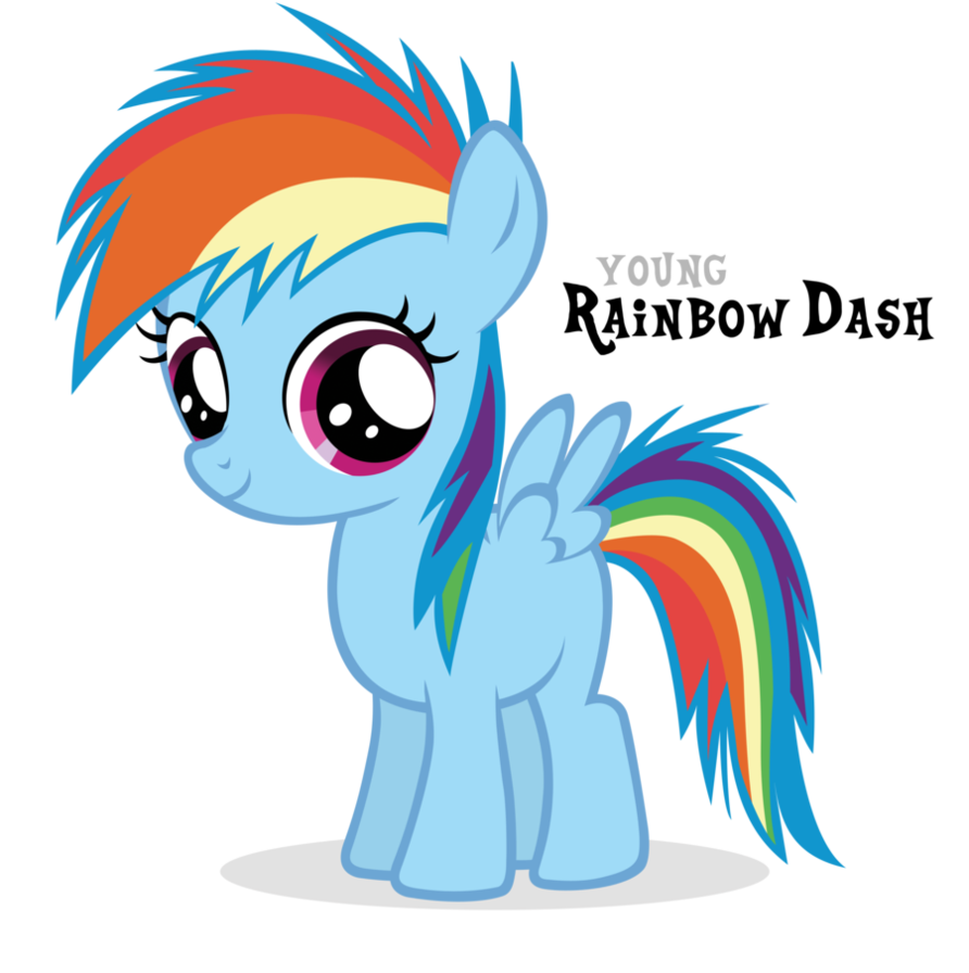 mlp coloring pages rainbow dash filly vector - photo #2