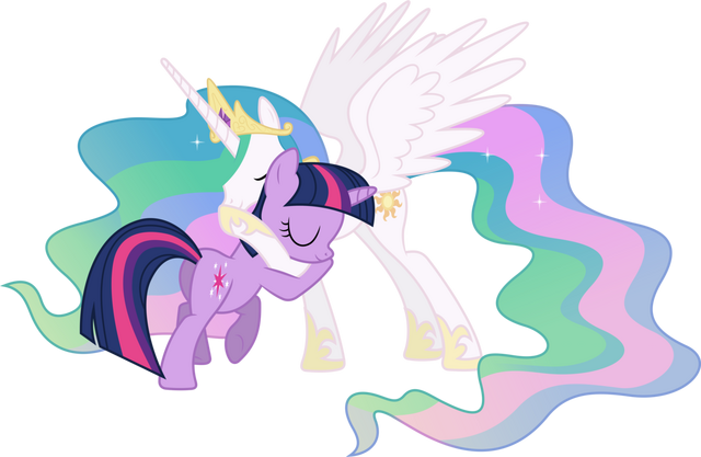 File:Princess celestia and twilight sparkle hugging 2 by 90sigma-d5v8egf.png