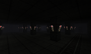 The outside area. Inside the green storage warehouse, behind a door, is where one can find the Mystery Box