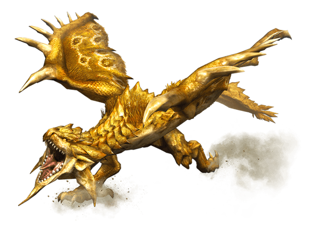 File:MHP3-Gold Rathian Render 001.png