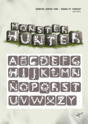 File:Monster Hunter font design by terekjet.jpg