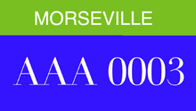 MorsevilleLicensePlate