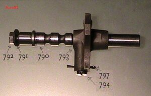 Rastenwelle Schaltgabel 32 A