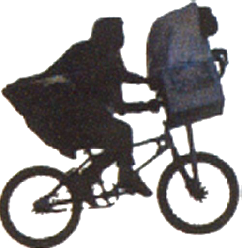et riding a bike