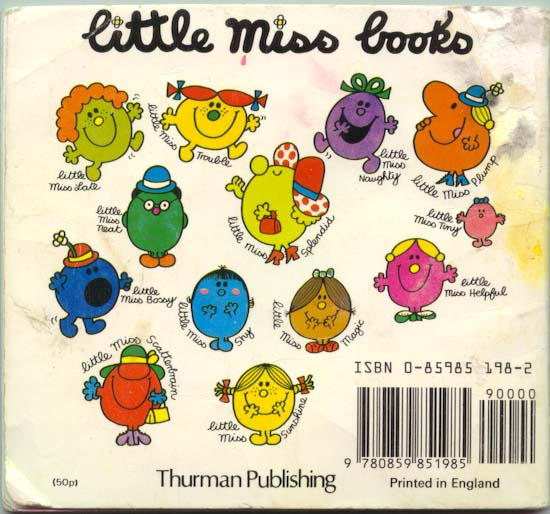 Image - Little Miss Back Book Cover A.PNG | Mr. Men Wiki | Fandom ...