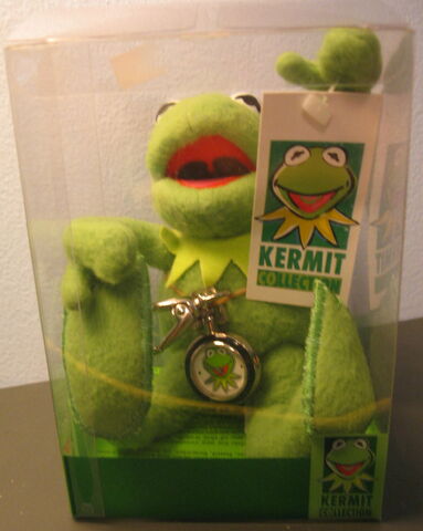 File:Applause kermit collection doll and clip-on watch 1.jpg