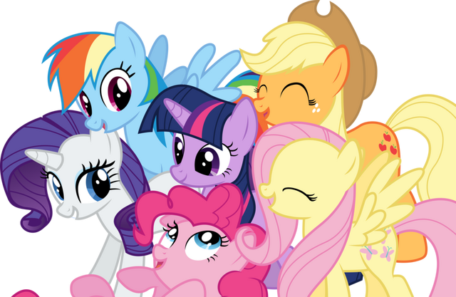 Plik:Mane 6 group vector by fehlung-d584pb9.png