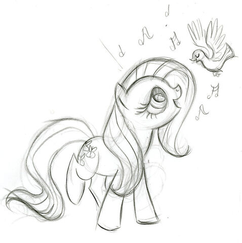 Fichier:Croquis Fluttershy.jpg