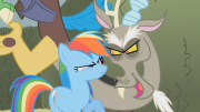 180px-Discord & Rainbow Dash