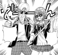 Nene and Shinichi approach Mikoto