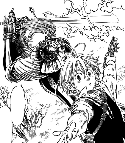 File:Gilthunder getting behind Meliodas.png