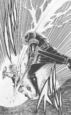 Gilthunder corta a Meliodas