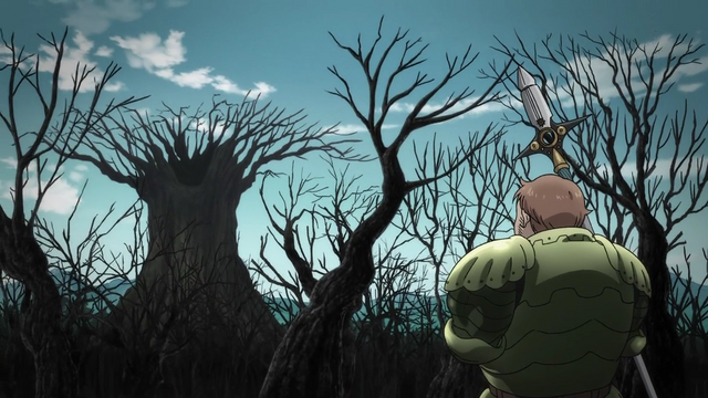 File:King returning to the Fairy Forest to see it burned.png