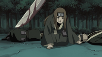 Miru about to be killed by Kisame.png