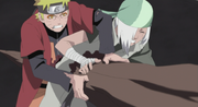 Naruto and Ryuzetsu injured