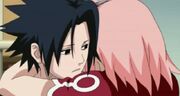 Sakura Embraces Sasuke