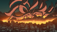 Konoha's destruction by Kyuubi-1