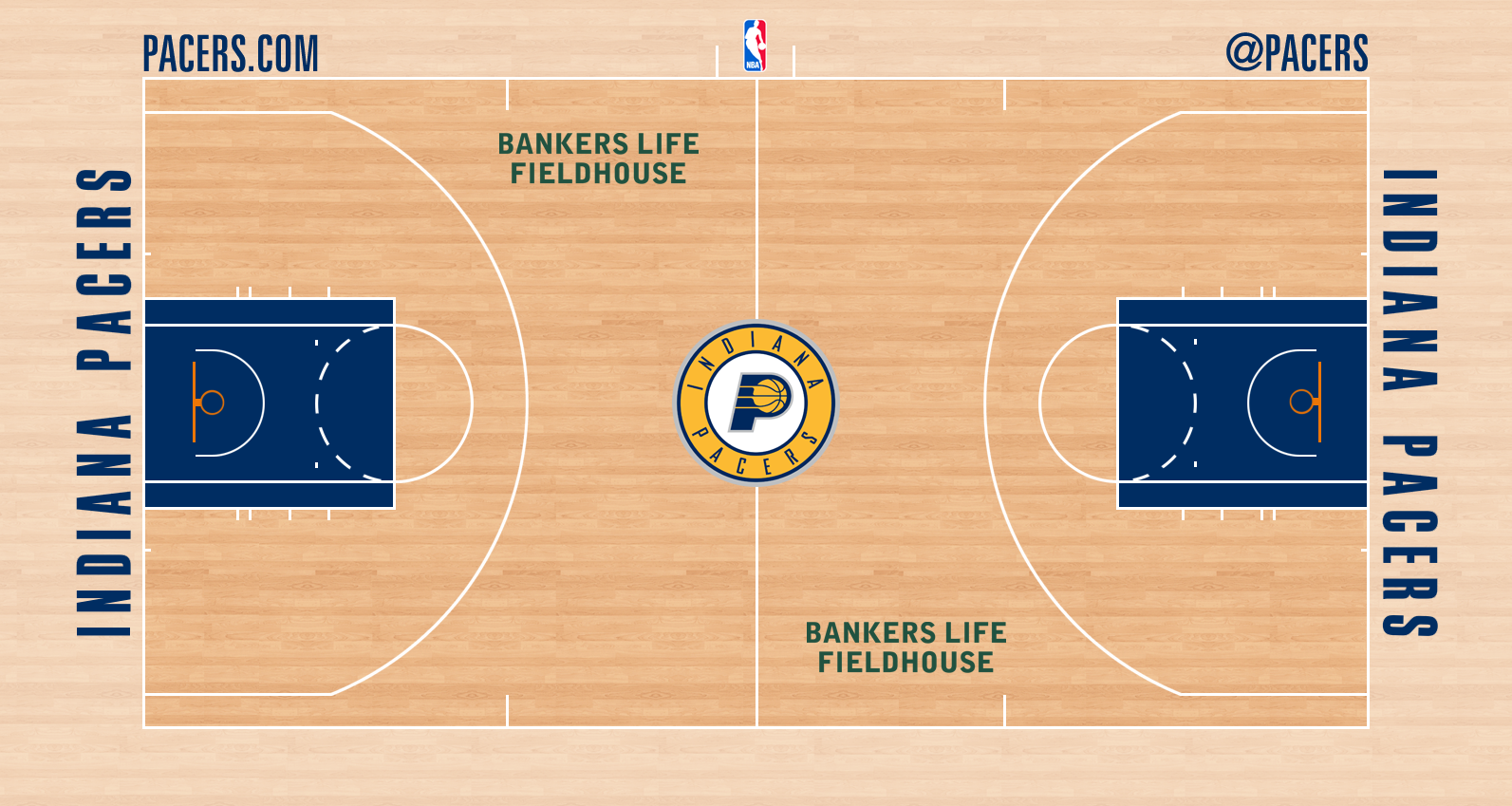 Pacers New Court Design Pacers New Court Design