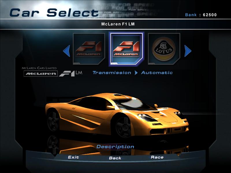 Image Nfshp2 Car Mclaren F1 Lm Pc Jpg Need For Speed