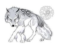 Anime wolf fullbody