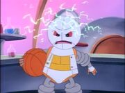 Rebound the robot angry.