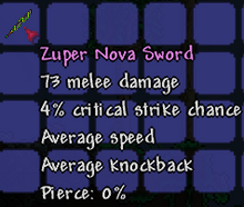 Zuper nova sword