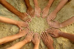 Hands-in-sand