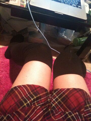 File:Nyantaro legs crossdressing.jpg