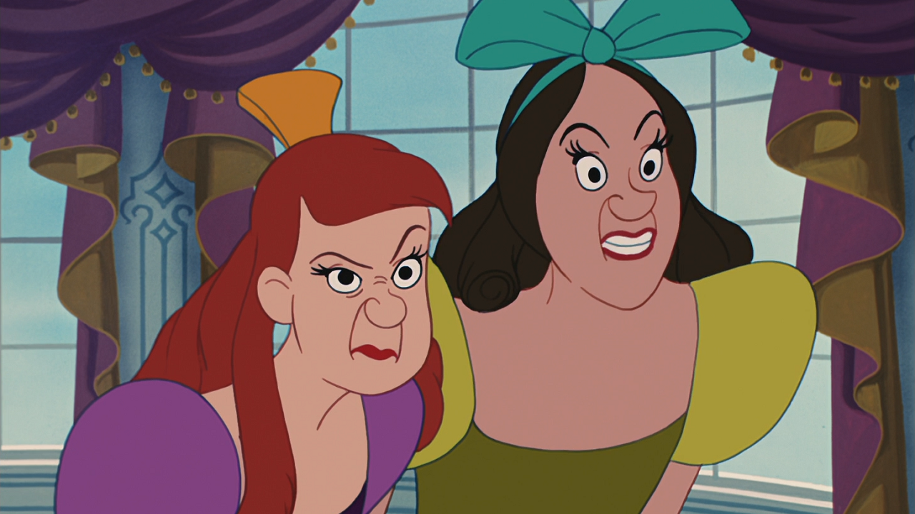 Fichier:Cendrillon (Disney) 1950 méchantes demi belles-sœurs Anastasie ...
