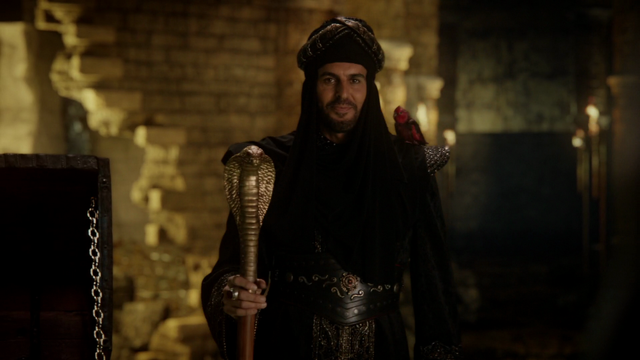 Fichier:6x05 Jafar canne serpent Iago oiseau rouge apparition caverne aux merveilles.png