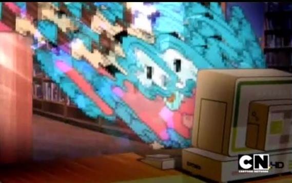 Arquivo:Gumball indo a internet.jpg