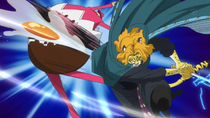 Pedro corta a Tamago por la mitad.png