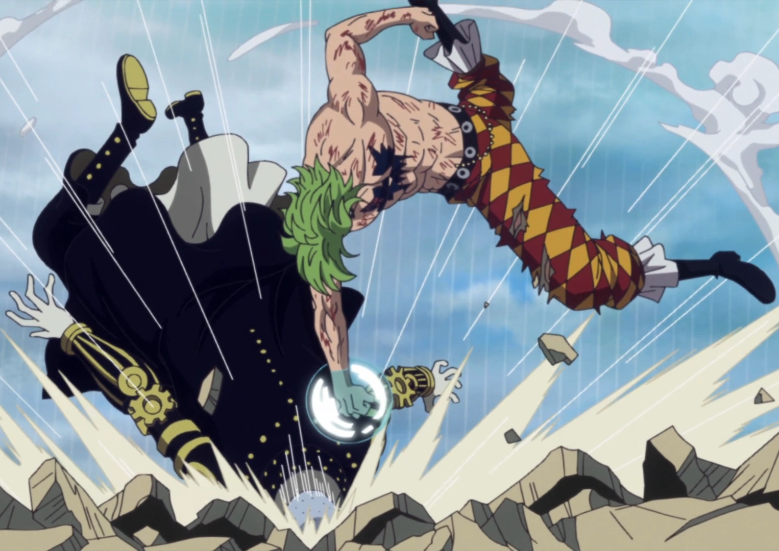 FileBartolomeo sconfigge Gladius.png One Piece Wiki Italia Fandom
