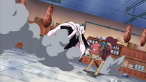 Kumadori Attacks Chopper.png