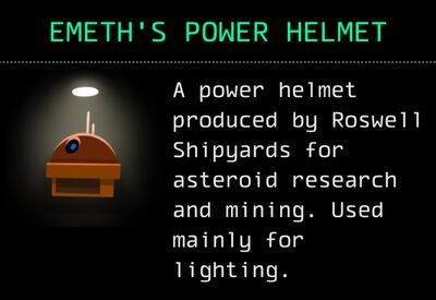 Emeth's Power Helmet